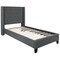 Merrick Lane Chenoa Upholstered Platform Bed with Button Tufted Headboard